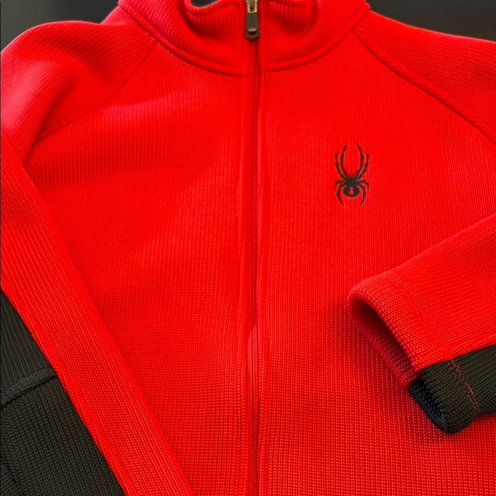 Spyder Red and Black Zip-Up Jacket